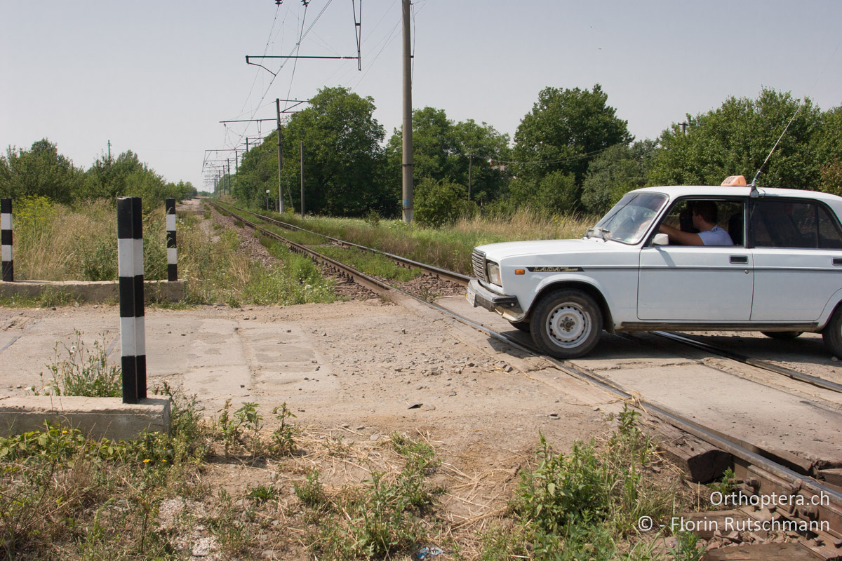 20.07.2007 Bahnübergang bei Haloch. Ukraine