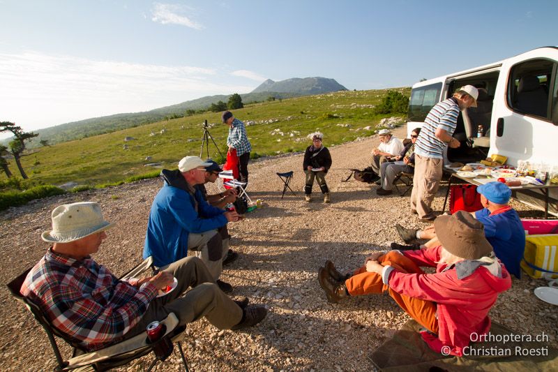 Abendessen im Feld - HR, Primorje-gorski Kotar, Mala Učka, 22.06.2016