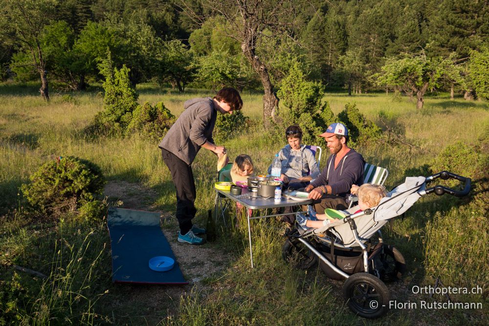 Futtern bevor es dunkel und kalt wird! - GR, Mittelgriechenland, Mt. Parnassos, 10.06.2015