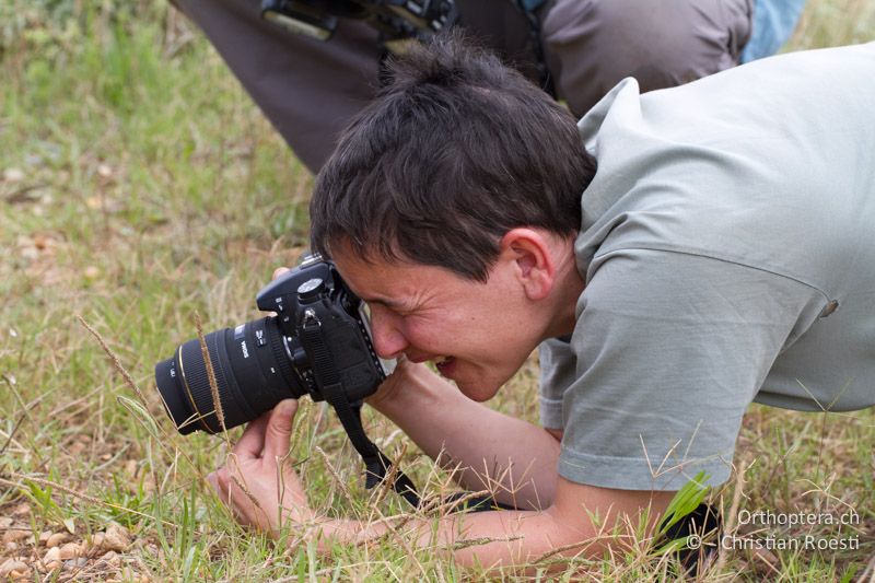 und Anna fotografiert von der anderen Seite... - FR, Saint-Gilles, 10.07.2014