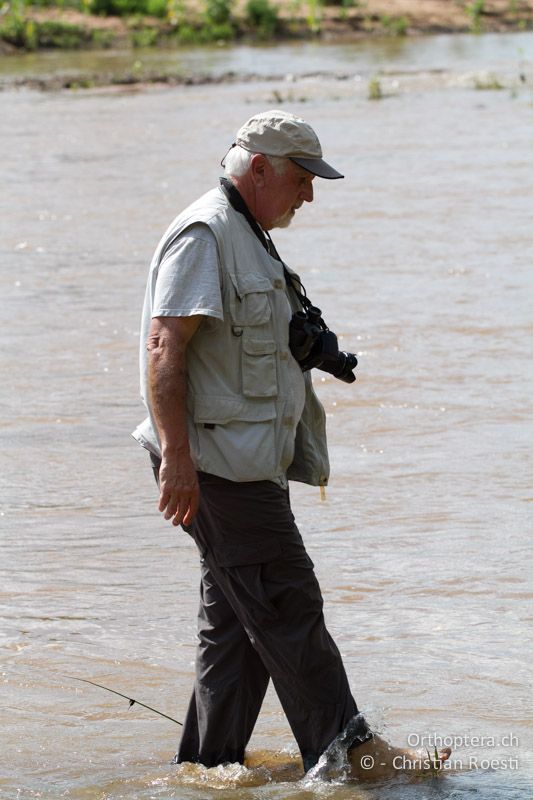 Hansruedi im Crocodile River - SA, Limpopo, Mutale, Pafuri River Camp, 02.01.2015