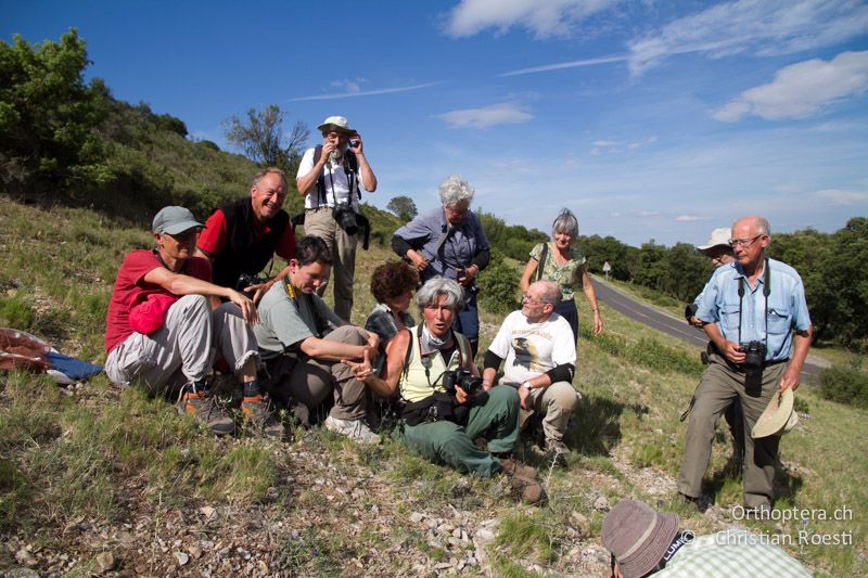 Wie um Himmels Willen kann das nur ein Gruppenfoto geben? - FR, Plateau d'Aumelas, 11.07.2104