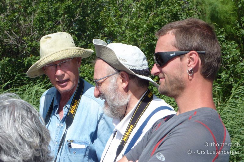 Beobachtungspause für Jean-Jacques, Stefan und Florin - FR, Salin de Giraud, 09.07.2014