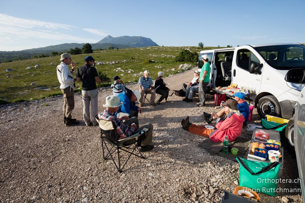 Abendessen mit grandioser Fernsicht - HR, Istrien, Učka-Gebirge, 22.06.2016