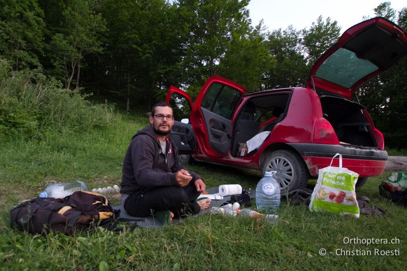 Nachtlager auf dem Dol - HR, Istrien, Učka, 08.06.2014